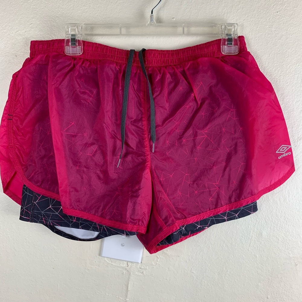 Umbro running shorts with spandex lining